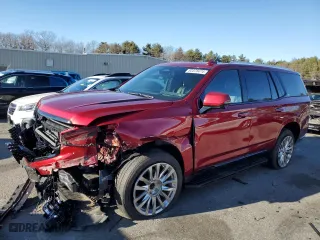 2021 Cadillac Escalade Premium Luxury with VIN 1GYS4BKL8MR396383, listed as a Copart auction lot 83378474 with 58,569 mi miles and Salvage Title. Bid and sale history available at carsss.com. Image 1.