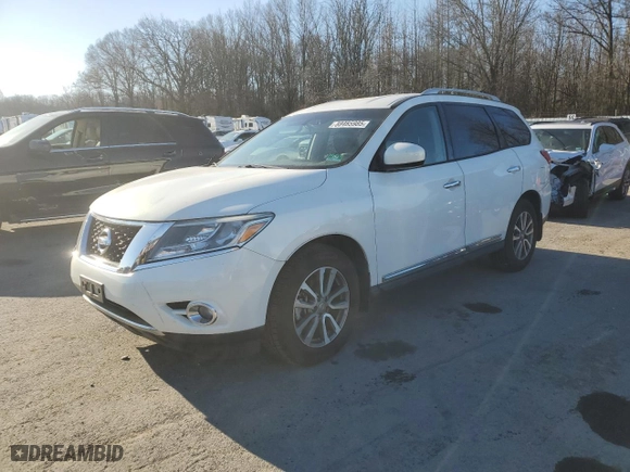 2014 Nissan Pathfinder SL with VIN 5N1AR2MM5EC603725, listed as a Copart auction lot 88485985 with NaN miles and Salvage Title. Bid and sale history available at carsss.com. Image 1.