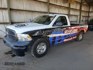 2021 Ram 1500 Tradesman with VIN 3C6JR6DGXMG512975, listed as a Copart auction lot 47954095 with 127,118 mi miles and Salvage title. Bid and sale history available at DreamBid. Image 1.