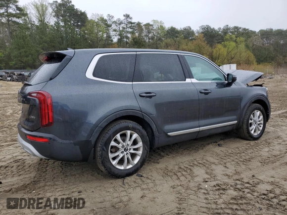 2021 Kia Telluride LX with VIN 5XYP24HC5MG188397, listed as a Copart auction lot 52902085 with 40,383 mi miles and Salvage title. Bid and sale history available at DreamBid. Image 3.