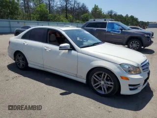 2012 Mercedes-Benz C 300 Sport with VIN WDDGF8BBXCA711039, listed as a Copart auction lot 61417975 with 131,692 mi miles and Salvage title. Bid and sale history available at DreamBid. Image 4.