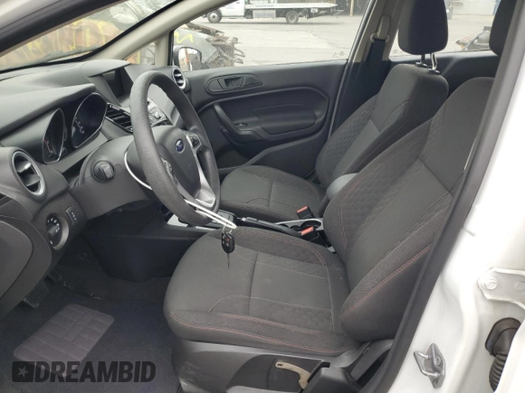 2017 Ford Fiesta SE with VIN 3FADP4EJ4HM159656, listed as a Copart auction lot 52824845 with 27,686 mi miles and Salvage Title. Bid and sale history available at carsss.com. Image 7.