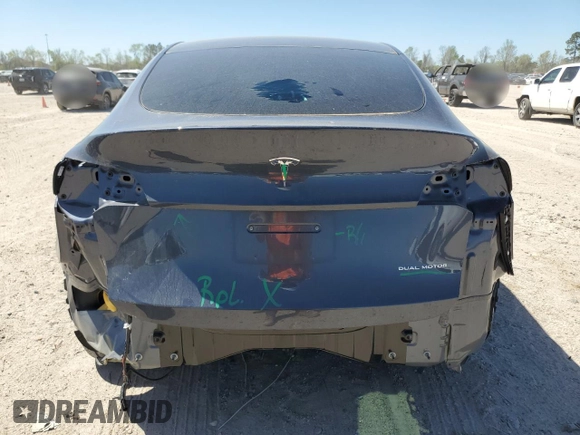 2023 Tesla Model Y Long Range z VIN 7SAYGDEE8PA185193, wystawiony jako Copart lot #48706215 z przebiegiem 10 451 mil mil oraz Szkoda całkowita • Salvage title. Historia ofert i sprzedaży dostępna na DreamBid. Obrazek 6.