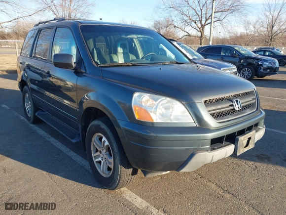 2005 Honda Pilot EX-L with NAVI with VIN 2HKYF18745H564639, listed as a IAAI auction lot 41767115 with 143,725 mi miles. Bid and sale history available at carsss.com. Image 1.