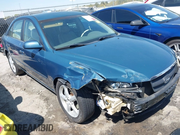 2006 Hyundai Sonata GLS with VIN 5NPEU46F76H077442, listed as a IAAI auction lot 41902475 with 204,978 mi miles and . Bid and sale history available at DreamBid. Image 1.