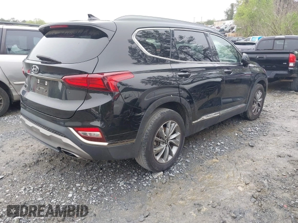 2019 Hyundai Santa Fe SEL with VIN 5NMS33AD0KH085380, listed as a IAAI auction lot 41970730 with 174,126 mi miles and . Bid and sale history available at DreamBid. Image 4.