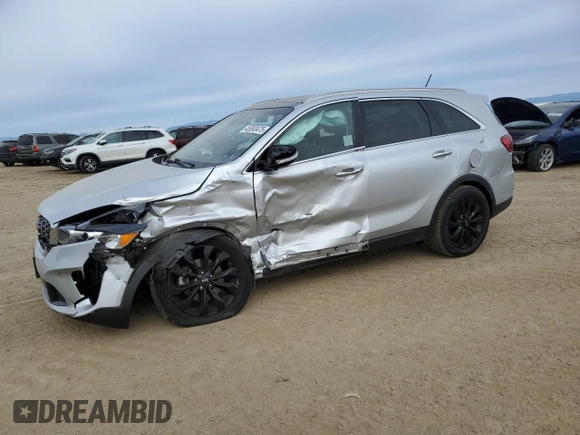 2020 Kia Sorento EX V6 with VIN 5XYPH4A56LG708101, listed as a Copart auction lot 45093475 with 28,430 mi miles and Salvage Title. Bid and sale history available at carsss.com. Image 1.