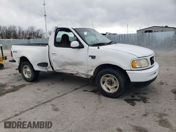 1998 Ford F-150 with VIN 1FTZF0768WKB35711, listed as a Copart auction lot 50441605 with 165,604 mi miles and Salvage title. Bid and sale history available at DreamBid. Image 4.