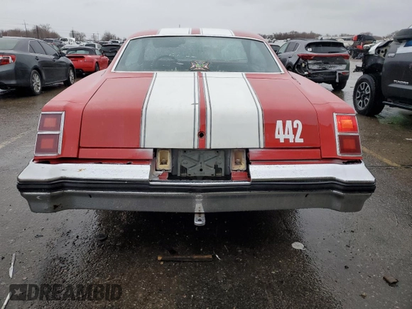1977 Oldsmobile Cutlass with VIN 3G37R7R202893, listed as a Copart auction lot 86433114 with 21,252 mi miles and Clean Title. Bid and sale history available at DreamBid. Image 6.