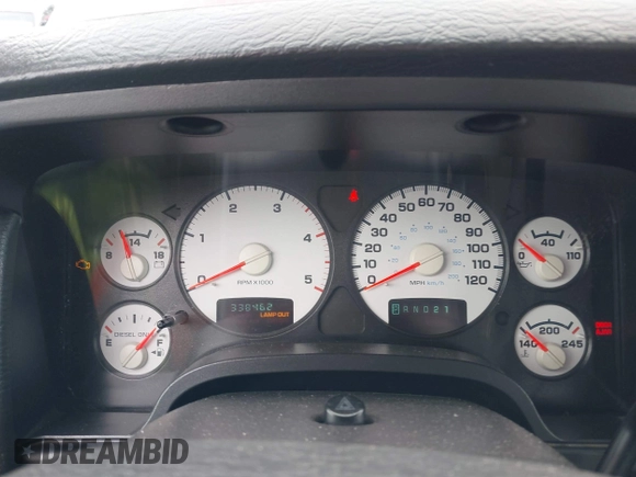 2003 Dodge Ram 2500 ST with VIN 3D7KU28C43G814097, listed as a IAAI auction lot 41617951 with 338,462 mi miles. Bid and sale history available at carsss.com. Image 7.