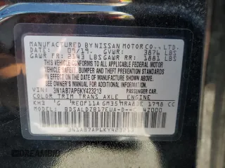 2019 Nissan Sentra S with VIN 3N1AB7AP6KY423213, listed as a Copart auction lot 63322525 with 25,232 mi miles and Clean title. Bid and sale history available at DreamBid. Image 12.