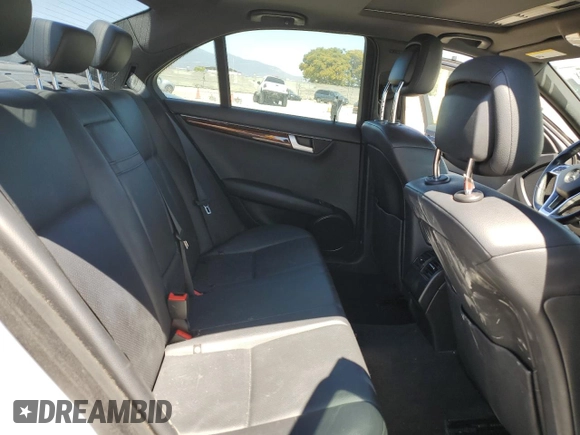 2012 Mercedes-Benz C 250 Sport with VIN WDDGF4HB8CR196219, listed as a Copart auction lot 63240835 with 94,411 mi miles and Salvage title. Bid and sale history available at DreamBid. Image 10.