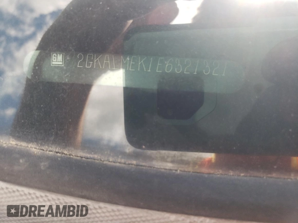 2014 GMC Terrain SLE with VIN 2GKALMEK1E6321321, listed as a Copart auction lot 57939185 with Not provided miles and Salvage title. Bid and sale history available at DreamBid. Image 13.