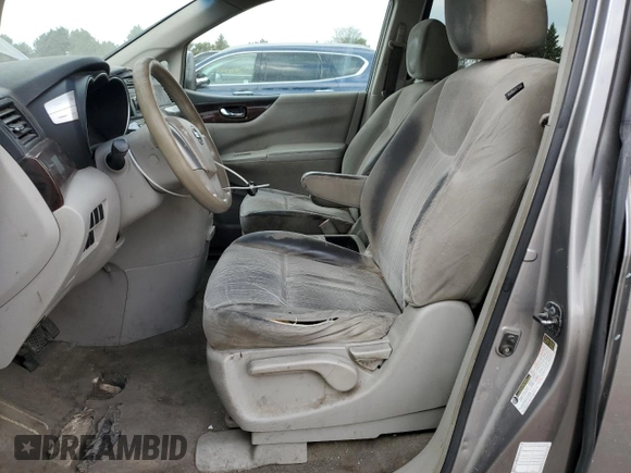 2011 Nissan Quest SL z VIN JN8AE2KP3B9010116, wystawiony jako Copart lot #53478345 z przebiegiem 166 345 mil mil oraz Szkoda całkowita • Salvage title. Historia ofert i sprzedaży dostępna na DreamBid. Obrazek 7.