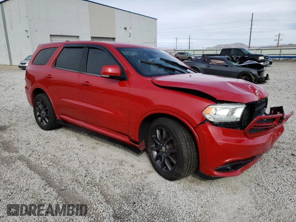 2015 Dodge Durango R/T with VIN 1C4SDJCT2FC132998, listed as a Copart auction lot 43285075 with 134,031 mi miles and Salvage Title. Bid and sale history available at carsss.com. Image 4.