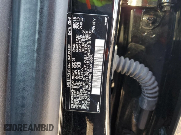 2017 Volvo V60 z VIN YV440MWK8H1023255, wystawiony jako Copart lot #84471084 z przebiegiem 91 507 mil mil oraz Szkoda całkowita • Salvage title. Historia ofert i sprzedaży dostępna na DreamBid. Obrazek 12.