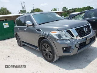2019 Nissan Armada SL z VIN JN8AY2ND8K9093292, wystawiony jako IAAI lot #42351842 z przebiegiem 124 715 mil mil oraz . Historia ofert i sprzedaży dostępna na DreamBid. Obrazek 1.