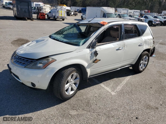2006 Nissan Murano S with VIN JN8AZ08T56W428732, listed as a Copart auction lot 46136675 with 140,129 mi miles and Salvage Title. Bid and sale history available at carsss.com. Image 1.