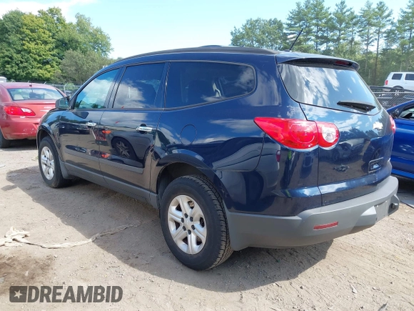 2012 Chevrolet Traverse LS with VIN 1GNKRFED2CJ210988, listed as a IAAI auction lot 40185507 with 134,113 mi miles and . Bid and sale history available at DreamBid. Image 3.