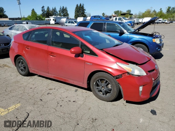 2013 Toyota Prius One with VIN JTDKN3DU8D0355741, listed as a Copart auction lot 53529295 with 125,550 mi miles and Salvage Title. Bid and sale history available at DreamBid. Image 4.