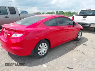 2012 Honda Civic Cpe LX with VIN 2HGFG3B54CH520915, listed as a IAAI auction lot 42155523 with 209,291 mi miles. Bid and sale history available at carsss.com. Image 4.