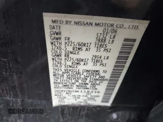 2006 Nissan Quest S Special Edition z VIN 5N1BV28U16N118336, wystawiony jako IAAI lot #41743105 z przebiegiem 213 891 mil mil oraz . Historia ofert i sprzedaży dostępna na DreamBid. Obrazek 9.