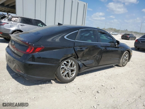 2022 Hyundai Sonata SEL with VIN KMHL14JA4NA220912, listed as a Copart auction lot 52080794 with 34,071 mi miles and Non Repairable. Bid and sale history available at carsss.com. Image 3.