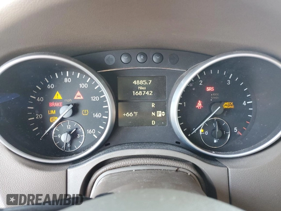 2010 Mercedes-Benz M 350 with VIN 4JGBB2FB7AA615630, listed as a Copart auction lot 51185315 with 168,742 mi miles and Clean Title. Bid and sale history available at DreamBid. Image 9.