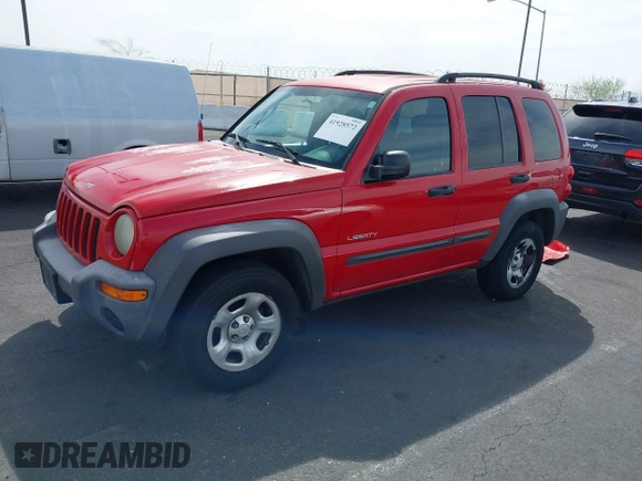 2004 Jeep Liberty Sport with VIN 1J4GK48K84W205147, listed as a IAAI auction lot 41928572 with 159,546 mi miles and . Bid and sale history available at DreamBid. Image 2.
