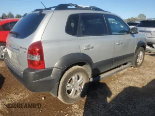 2008 Hyundai Tucson SE with VIN KM8JN12D38U860163, listed as a Copart auction lot 72245294 with 85,437 mi miles and Salvage Title. Bid and sale history available at carsss.com. Image 3.