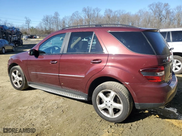 2008 Mercedes-Benz M-Class 3.5L with VIN 4JGBB86E08A319159, listed as a Copart auction lot 42737925 with 107,106 mi miles and Salvage Title. Bid and sale history available at carsss.com. Image 2.
