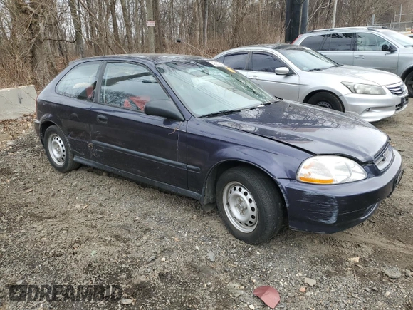 1998 Honda Civic CX with VIN 2HGEJ6325WH113841, listed as a Copart auction lot 46239325 with 79,471 mi miles and Salvage Title. Bid and sale history available at carsss.com. Image 4.