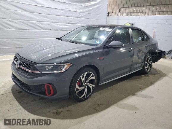 2024 Volkswagen Jetta GLI Autobahn with VIN 3VW2T7BUXRM084277, listed as a Copart auction lot 50984835 with 17,321 mi miles and Salvage Title. Bid and sale history available at DreamBid. Image 1.