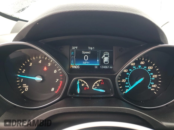 2016 Ford Escape SE with VIN 1FMCU9GX6GUB63100, listed as a Copart auction lot 47989985 with 124,667 mi miles and Clean Title. Bid and sale history available at DreamBid. Image 9.