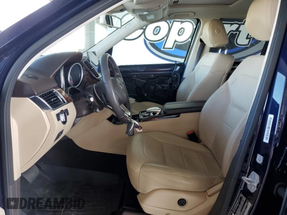 2016 Mercedes-Benz GLE 350 with VIN 4JGDA5JB9GA676927, listed as a Copart auction lot 58386515 with 78,132 mi miles and Salvage title. Bid and sale history available at DreamBid. Image 7.