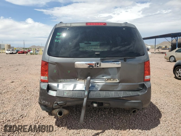 2011 Honda Pilot EX with VIN 5FNYF3H42BB044645, listed as a Copart auction lot 53085705 with 208,345 mi miles and Salvage Title. Bid and sale history available at carsss.com. Image 6.