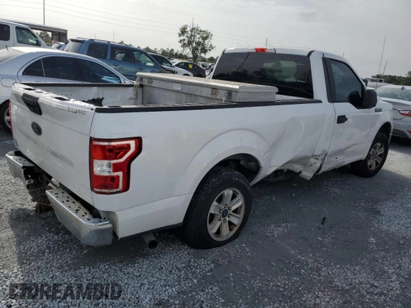 2018 Ford F-150 XL with VIN 1FTMF1CB6JKC01863, listed as a Copart auction lot 59709565 with 229,282 mi miles and Clean title. Bid and sale history available at DreamBid. Image 3.