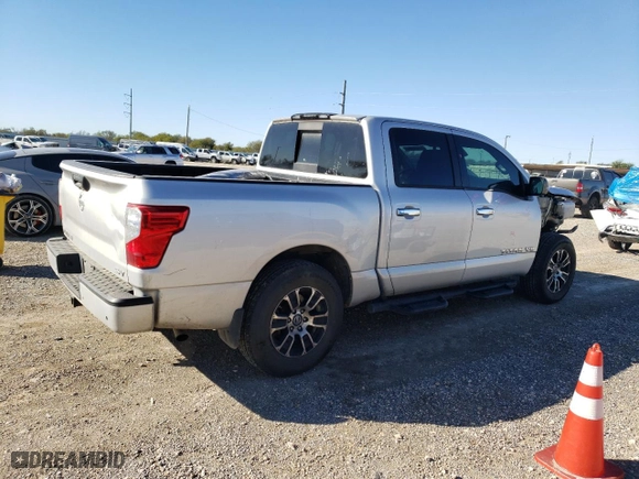 2020 Nissan Titan SV with VIN 1N6AA1EE8LN511195, listed as a Copart auction lot 81118064 with NaN miles and Salvage Title. Bid and sale history available at carsss.com. Image 3.