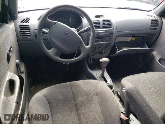 2002 Hyundai Accent GL with VIN KMHCG45C82U303831, listed as a Copart auction lot 72812574 with 126,237 mi miles and Salvage Title. Bid and sale history available at carsss.com. Image 8.