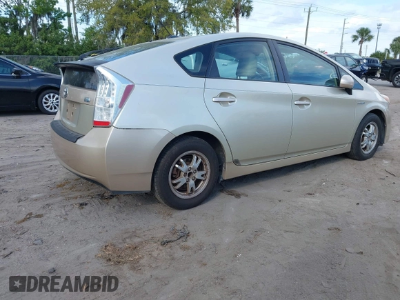 2010 Toyota Prius II with VIN JTDKN3DU0A0140091, listed as a IAAI auction lot 41712626 with 1 mi miles. Bid and sale history available at carsss.com. Image 4.