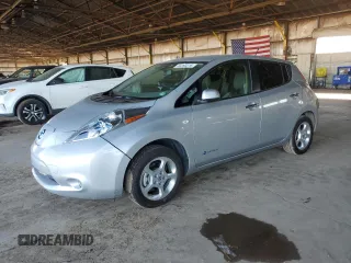 2011 Nissan LEAF SL-e with VIN JN1AZ0CP2BT004400, listed as a Copart auction lot 50393515 with 51,700 mi miles and Salvage Title. Bid and sale history available at carsss.com. Image 1.