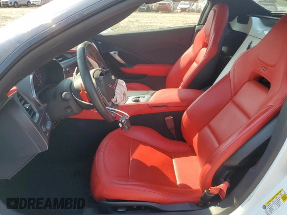 2018 Chevrolet Corvette 2LT with VIN 1G1YD3D70J5104792, listed as a Copart auction lot 75469634 with 21,216 mi miles and Salvage Title. Bid and sale history available at carsss.com. Image 7.