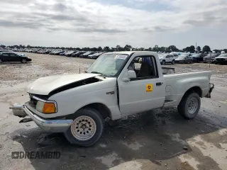 1997 Ford Ranger XLT with VIN 1FTCR10A8VPB29636, listed as a Copart auction lot 57250435 with 215,537 mi miles and Salvage title. Bid and sale history available at DreamBid. Image 1.