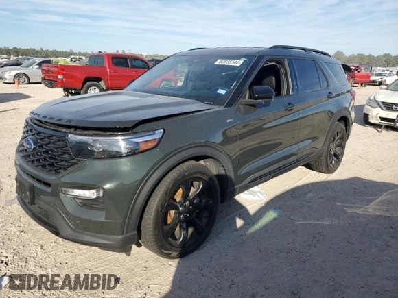 2023 Ford Explorer ST-Line with VIN 1FMSK7KH3PGA98145, listed as a Copart auction lot 82835544 with 26,405 mi miles and Salvage Title. Bid and sale history available at carsss.com. Image 1.