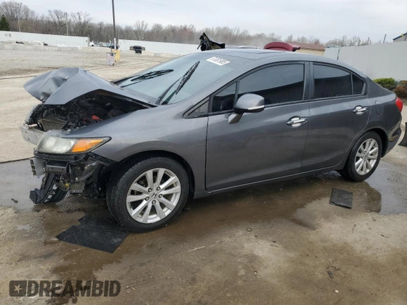 2012 Honda Civic EX with VIN 19XFB2F82CE026088, listed as a Copart auction lot 51081985 with Not Provided miles and Non Repairable. Bid and sale history available at DreamBid. Image 1.