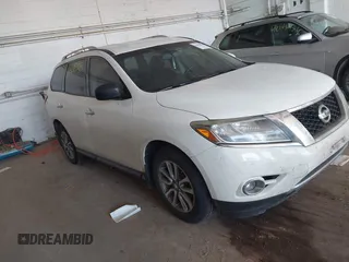 2015 Nissan Pathfinder SL z VIN 5N1AR2MM6FC658766, wystawiony jako IAAI lot #42019595 z przebiegiem 126 150 mil mil oraz . Historia ofert i sprzedaży dostępna na DreamBid. Obrazek 1.