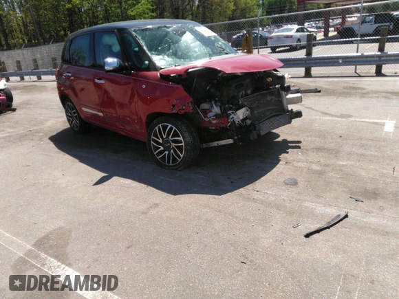 2014 FIAT 500L Lounge with VIN ZFBCFACH3EZ013978, listed as a IAAI auction lot 42005201 with 116,841 mi miles and . Bid and sale history available at DreamBid. Image 1.