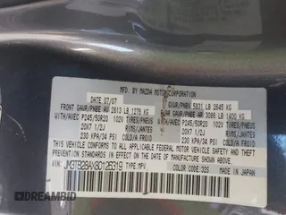 2008 Mazda CX-9 Touring with VIN JM3TB28AX80126319, listed as a IAAI auction lot 41789609 with 230,798 mi miles and . Bid and sale history available at carsss.com. Image 9.