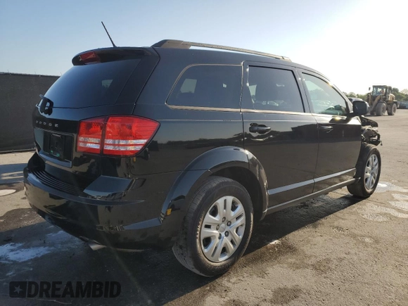 2018 Dodge Journey SE with VIN 3C4PDCAB8JT157882, listed as a Copart auction lot 52501335 with 93,234 mi miles and Salvage Title. Bid and sale history available at carsss.com. Image 3.