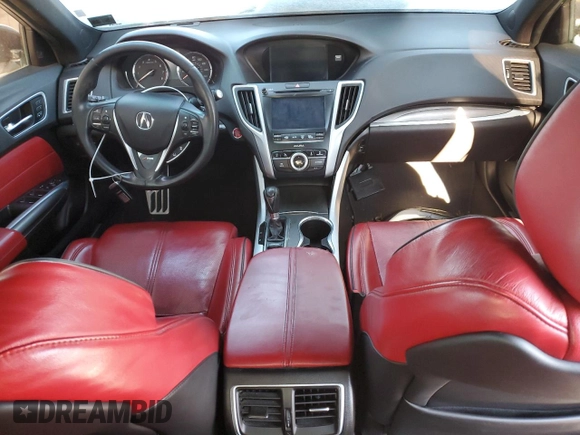 2020 Acura TLX w/A-Spec Pkg with VIN 19UUB1F63LA011748, listed as a Copart auction lot 87382834 with 0 mi miles and Salvage Title. Bid and sale history available at carsss.com. Image 8.